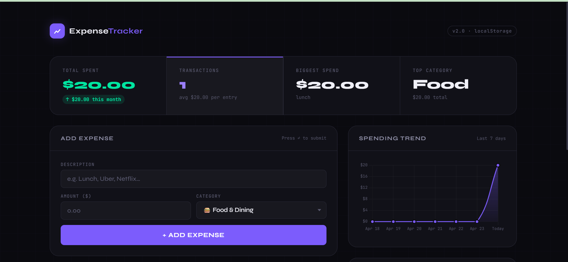 Expense Tracker